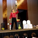 Juggler performs Juggling Show